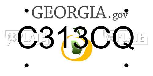 C313CQ Georgia License Plate
