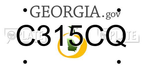 C315CQ Georgia License Plate