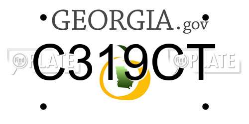 C319CT Georgia License Plate