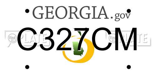 C327CM Georgia License Plate