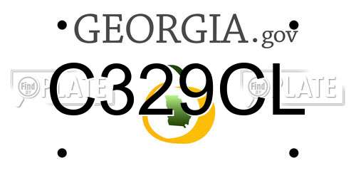 C329CL Georgia License Plate