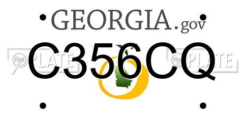 C356CQ Georgia License Plate