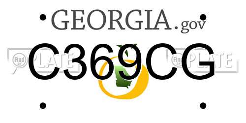 C369CG Georgia License Plate