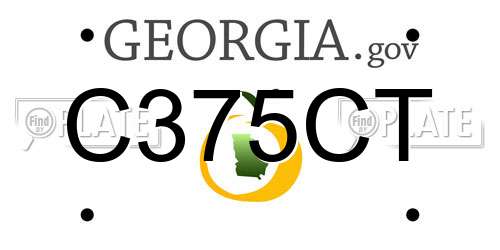 C375CT Georgia License Plate
