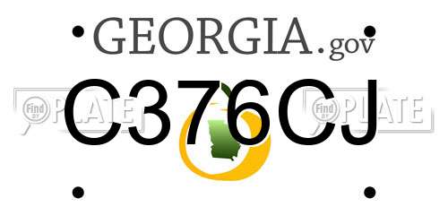 C376CJ Georgia License Plate