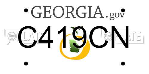 C419CN Georgia License Plate