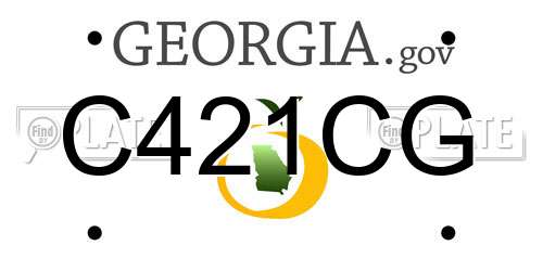 C421CG Georgia License Plate