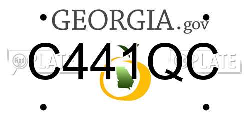 C441QC Georgia License Plate