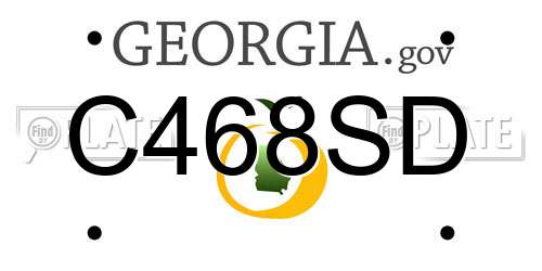 C468SD Georgia License Plate