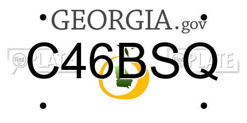 C46BSQ Georgia License Plate