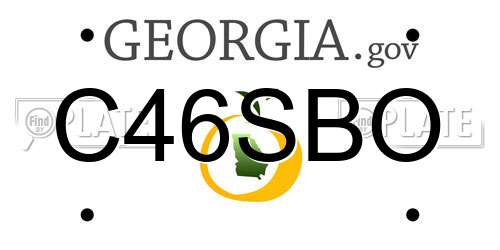 C46SBO Georgia License Plate