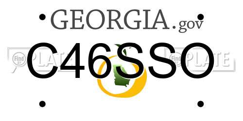 C46SSO Georgia License Plate