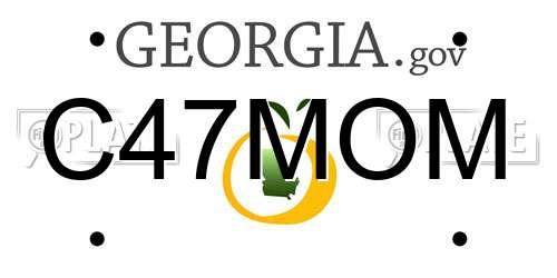 C47MOM Georgia License Plate