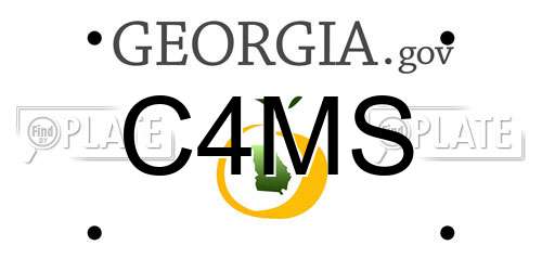 C4MS Georgia License Plate