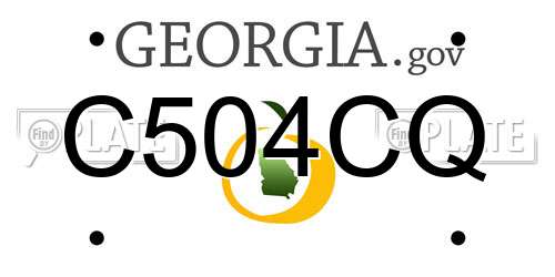 C504CQ Georgia License Plate