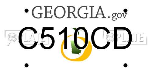 C510CD Georgia License Plate
