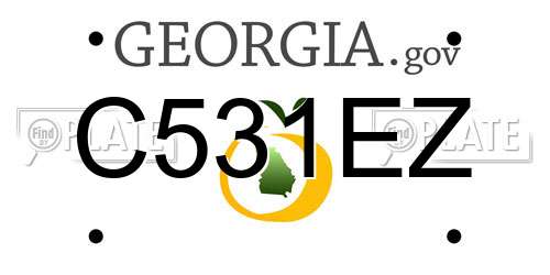 C531EZ Georgia License Plate