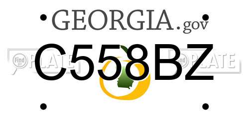 C558BZ Georgia License Plate
