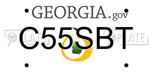 C55SBT Georgia License Plate