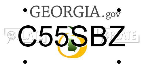 C55SBZ Georgia License Plate