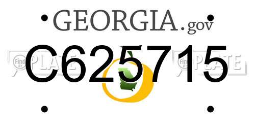 C625715 Georgia License Plate