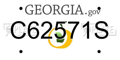 C62571S Georgia License Plate