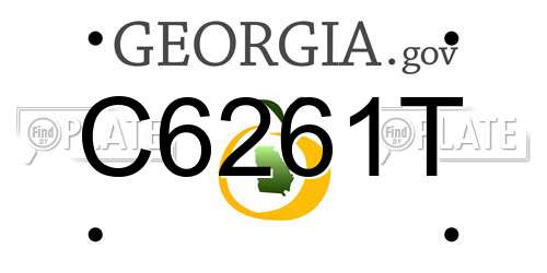 C6261T Georgia License Plate