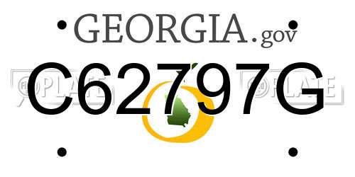 C62797G Georgia License Plate