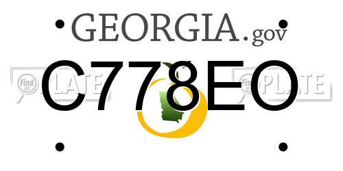 C778EO Georgia License Plate