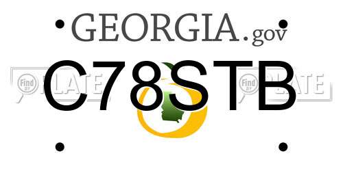 C78STB Georgia License Plate