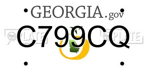 C799CQ Georgia License Plate