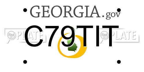 C79TIT Georgia License Plate