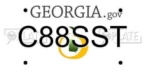 C88SST Georgia License Plate