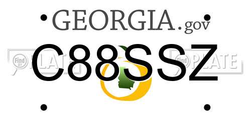 C88SSZ Georgia License Plate