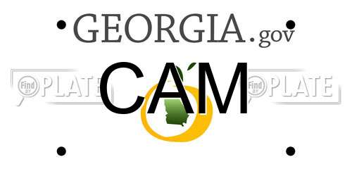CAM Georgia License Plate