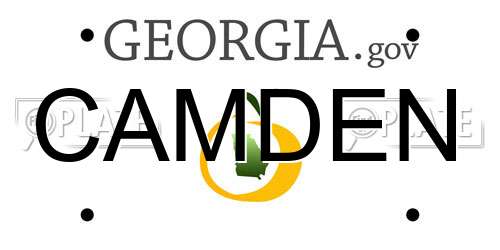 CAMDEN Georgia License Plate