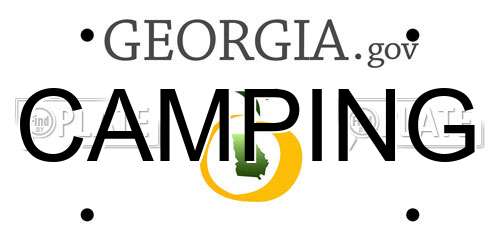 CAMPING Georgia License Plate