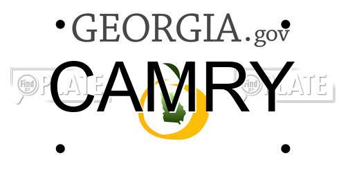 CAMRY Georgia License Plate