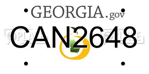 CAN2648 Georgia License Plate