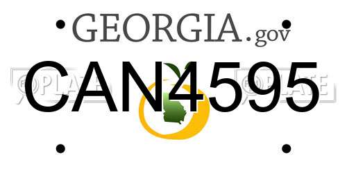 CAN4595 Georgia License Plate