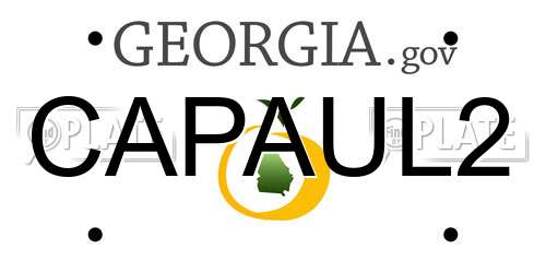 CAPAUL2 Georgia License Plate