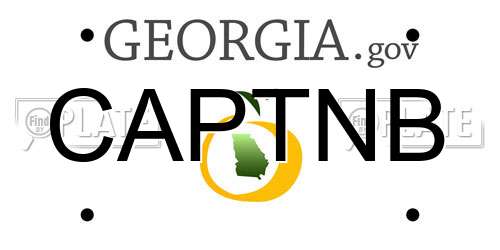 CAPTNB Georgia License Plate
