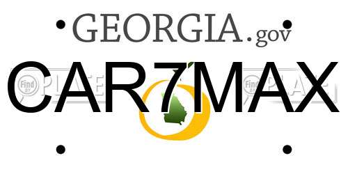 CAR7MAX Georgia License Plate