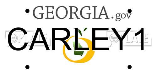 CARLEY1 Georgia License Plate