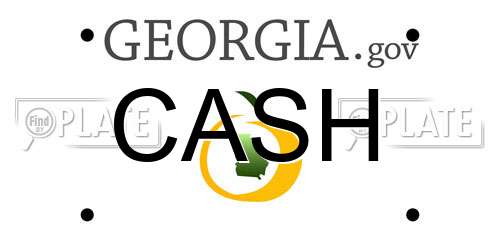 CASH Georgia License Plate