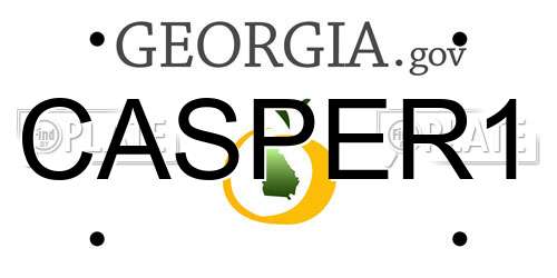 CASPER1 Georgia License Plate