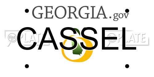 CASSEL Georgia License Plate