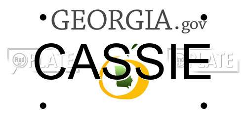 CASSIE Georgia License Plate