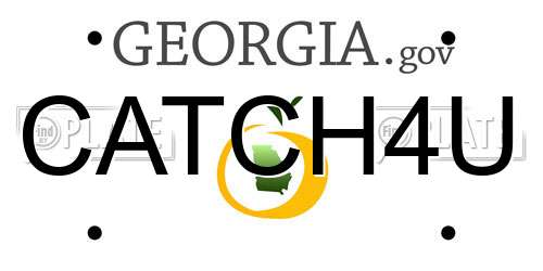 CATCH4U Georgia License Plate