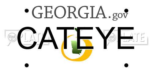 CATEYE Georgia License Plate